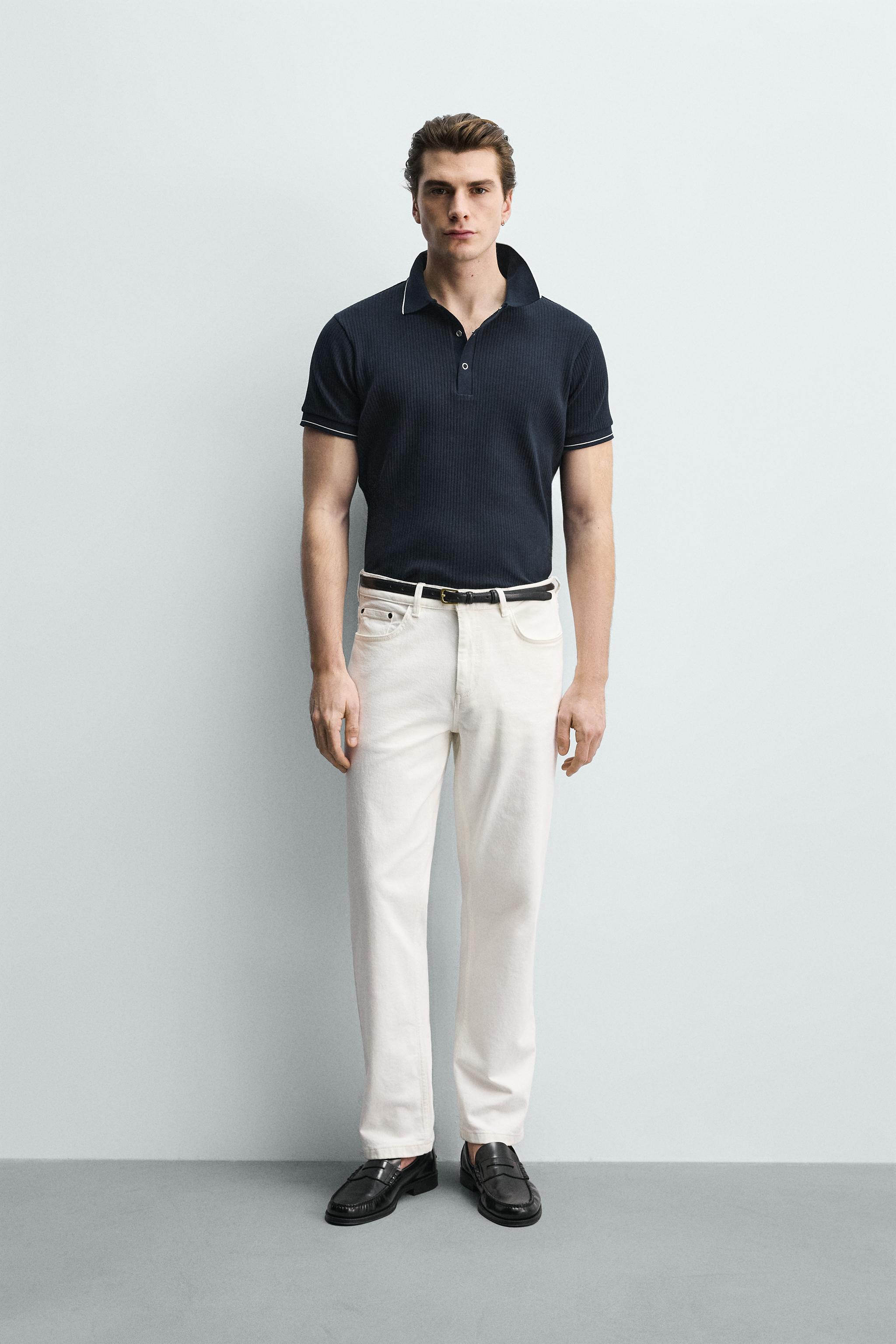 RIBBED REGULAR-FIT POLO